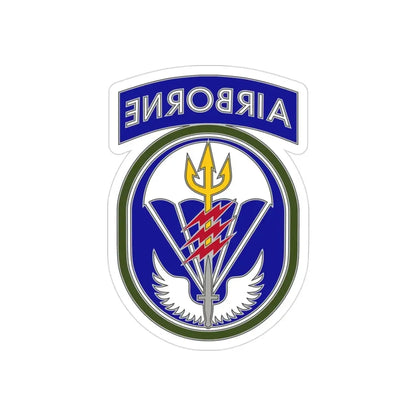 Special Operations Command South (U.S. Army) REVERSE PRINT Transparent Die-Cut STICKER 3 Inch Die-Cut Transparent - The Sticker Space