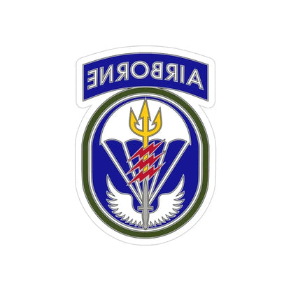 Special Operations Command South (U.S. Army) REVERSE PRINT Transparent Die-Cut STICKER 4 Inch Die-Cut Transparent - The Sticker Space
