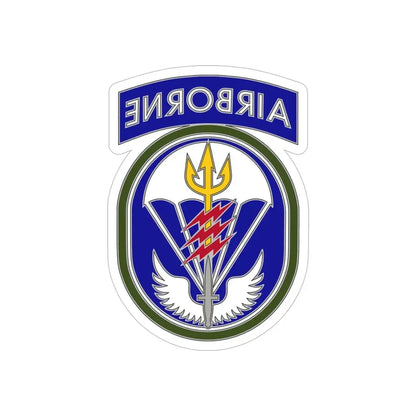 Special Operations Command South (U.S. Army) REVERSE PRINT Transparent Die-Cut STICKER 5 Inch Die-Cut Transparent - The Sticker Space