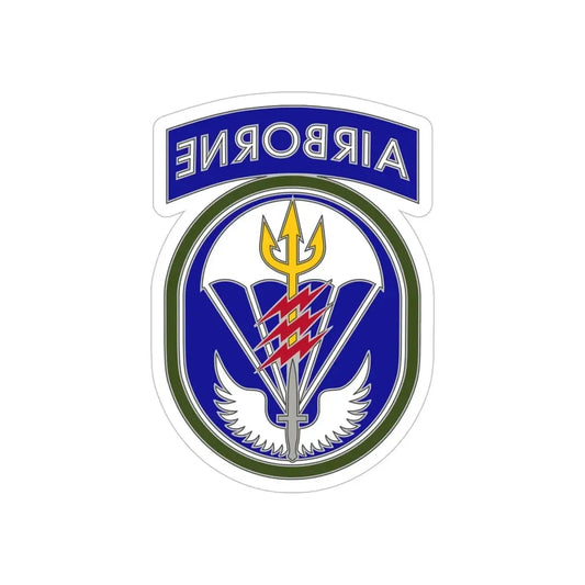 Special Operations Command South (U.S. Army) REVERSE PRINT Transparent Die-Cut STICKER 6 Inch Die-Cut Transparent - The Sticker Space