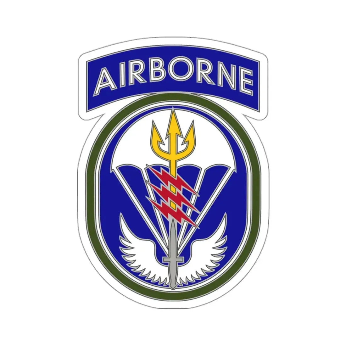 Special Operations Command South (U.S. Army) STICKER Vinyl Kiss-Cut Decal 3 Inch White - The Sticker Space