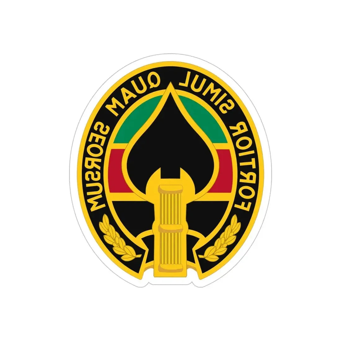 Special Operations Joint Task ForceAfghanistan 3 (U.S. Army) REVERSE PRINT Transparent Die-Cut STICKER 6 Inch Die-Cut Transparent - The Sticker Space