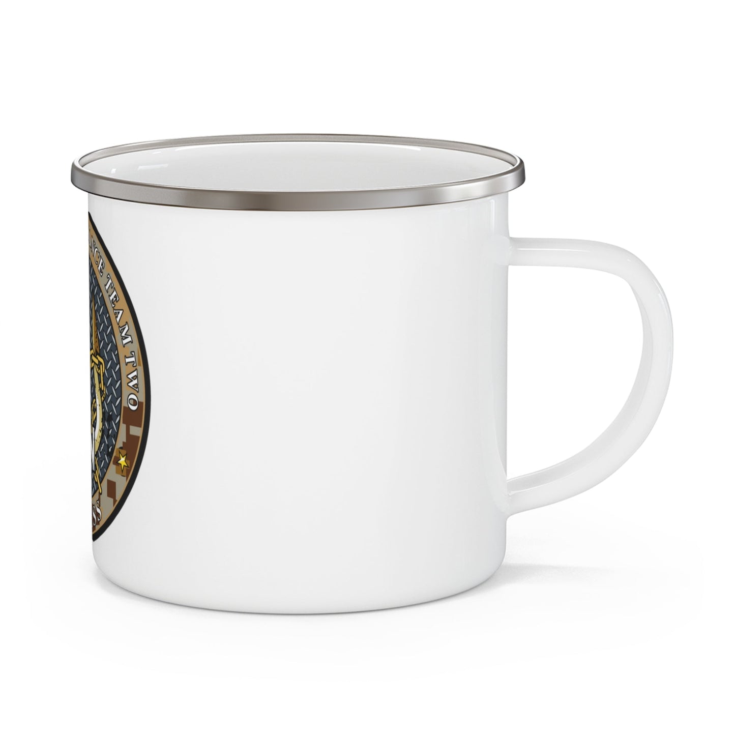 Special Reconnaissance Team 2 (U.S. Navy) Enamel Mug 12oz-12oz-The Sticker Space