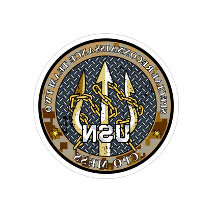 Special Reconnaissance Team 2 (U.S. Navy) REVERSE PRINT Transparent STICKER-4 Inch-The Sticker Space