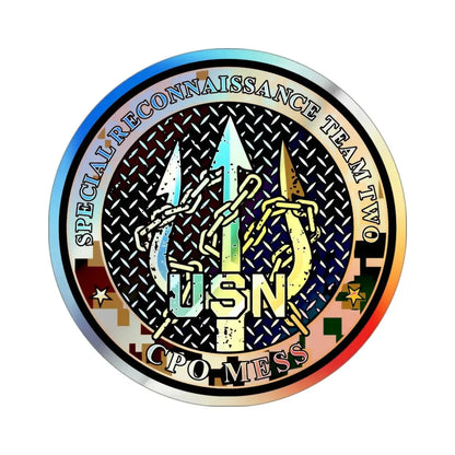 Special Reconnaissance Team 2 (U.S. Navy) Holographic STICKER Die-Cut Vinyl Decal 3 Inch Holographic - The Sticker Space
