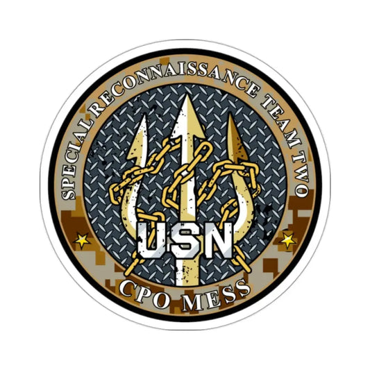 Special Reconnaissance Team 2 (U.S. Navy) STICKER Vinyl Kiss-Cut Decal 2 Inch White - The Sticker Space