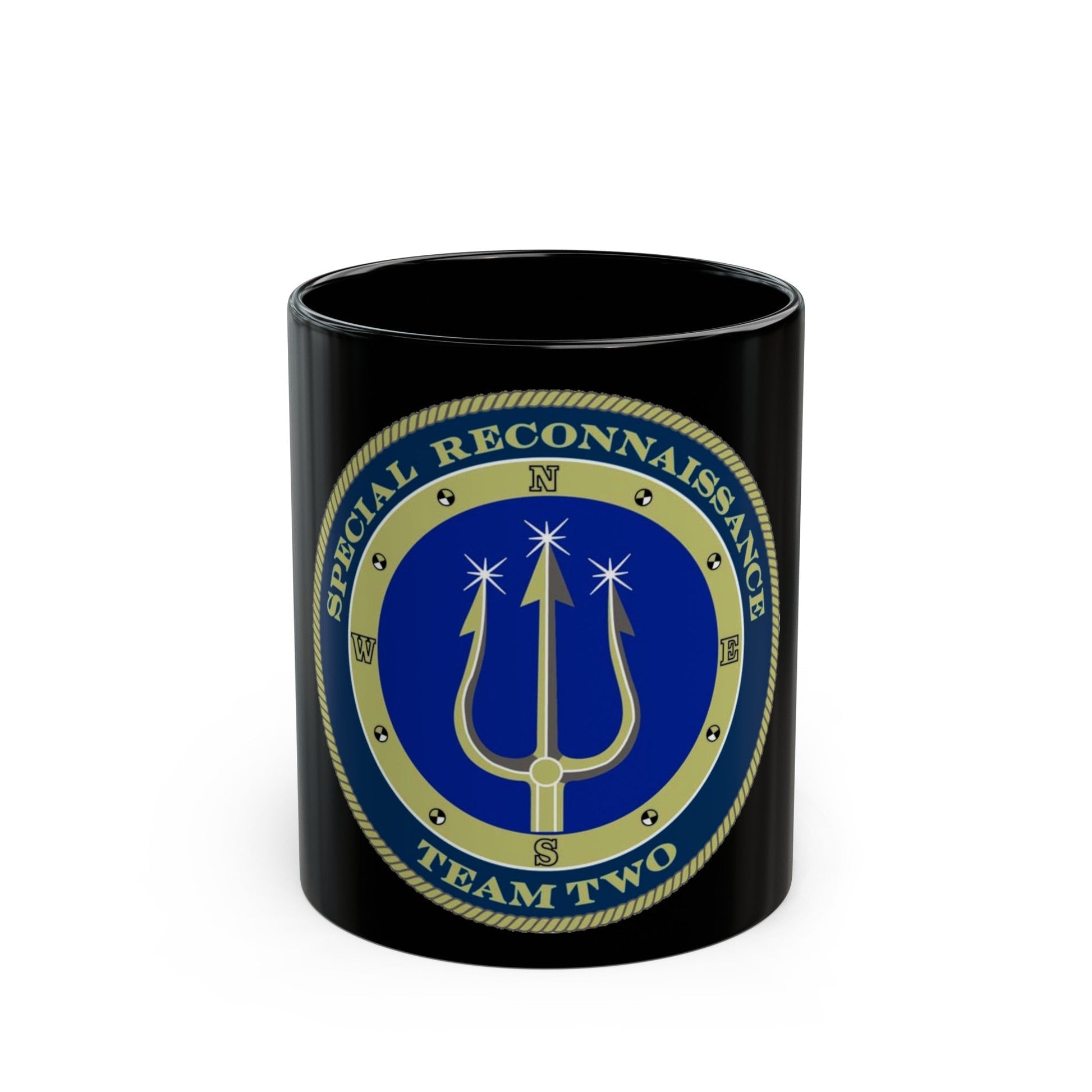 Special Reconnaissance Team Two SRT 2 (U.S. Navy) Black Coffee Mug-11oz-The Sticker Space