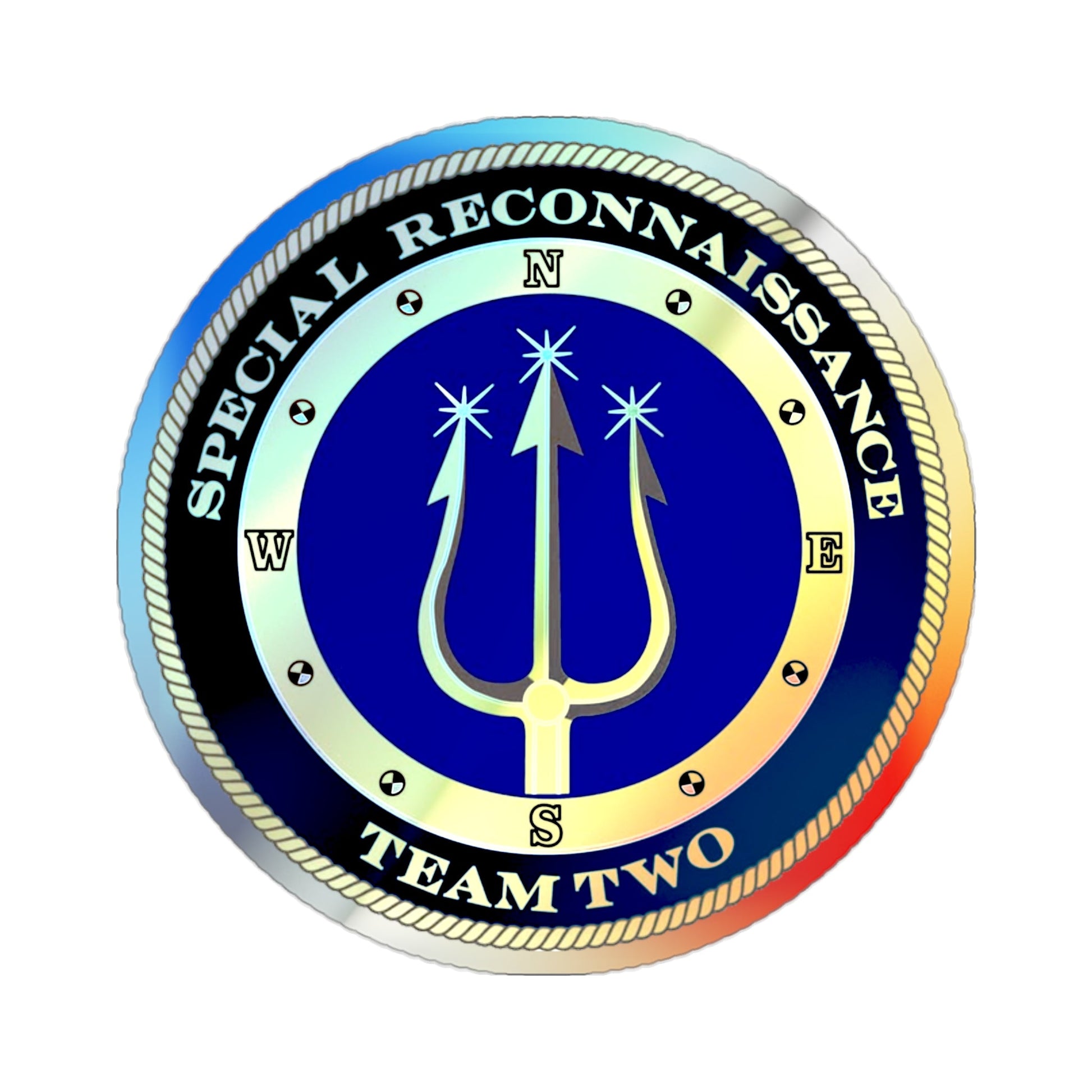 Special Reconnaissance Team Two SRT 2 (U.S. Navy) Holographic STICKER Die-Cut Vinyl Decal-2 Inch-The Sticker Space