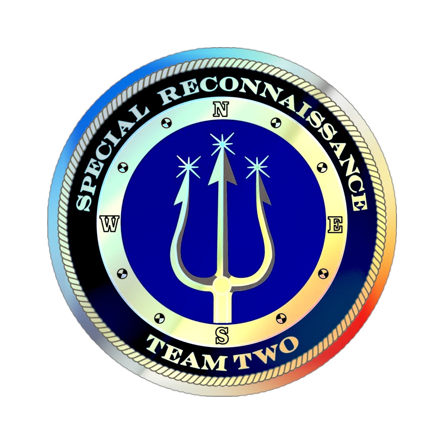 Special Reconnaissance Team Two SRT 2 (U.S. Navy) Holographic STICKER Die-Cut Vinyl Decal-3 Inch-The Sticker Space