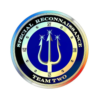 Special Reconnaissance Team Two SRT 2 (U.S. Navy) Holographic STICKER Die-Cut Vinyl Decal 3 Inch Holographic - The Sticker Space