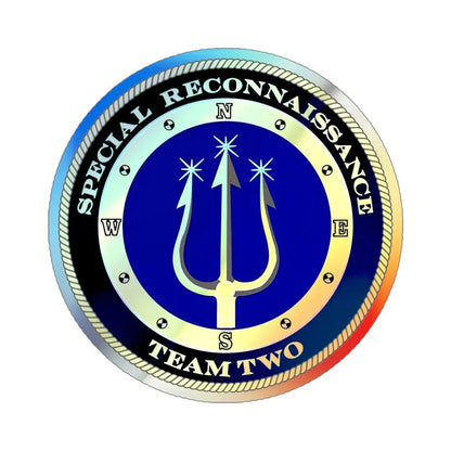 Special Reconnaissance Team Two SRT 2 (U.S. Navy) Holographic STICKER Die-Cut Vinyl Decal 4 Inch Holographic - The Sticker Space
