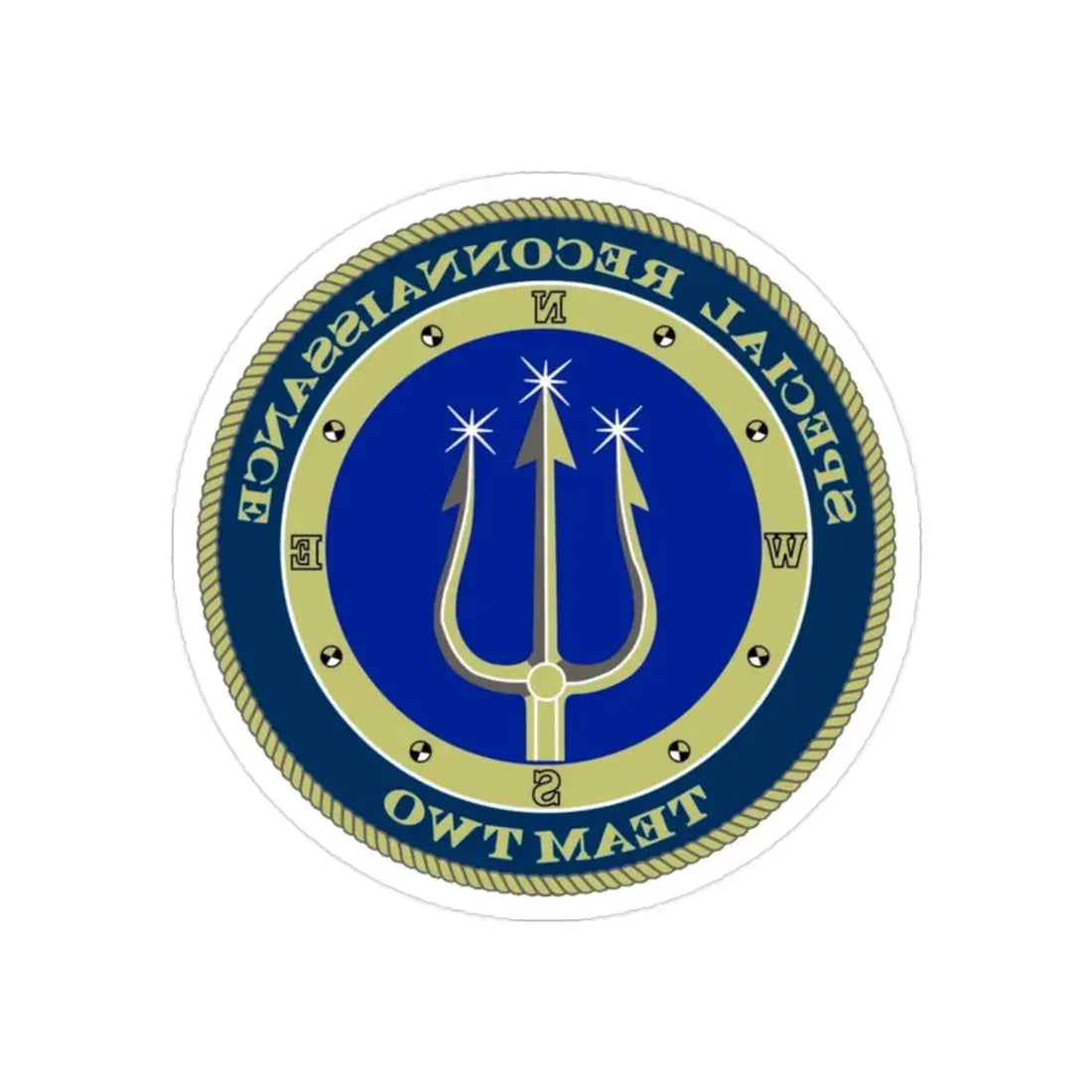 Special Reconnaissance Team Two SRT 2 (U.S. Navy) REVERSE PRINT Transparent Die-Cut STICKER 2 Inch Die-Cut Transparent - The Sticker Space