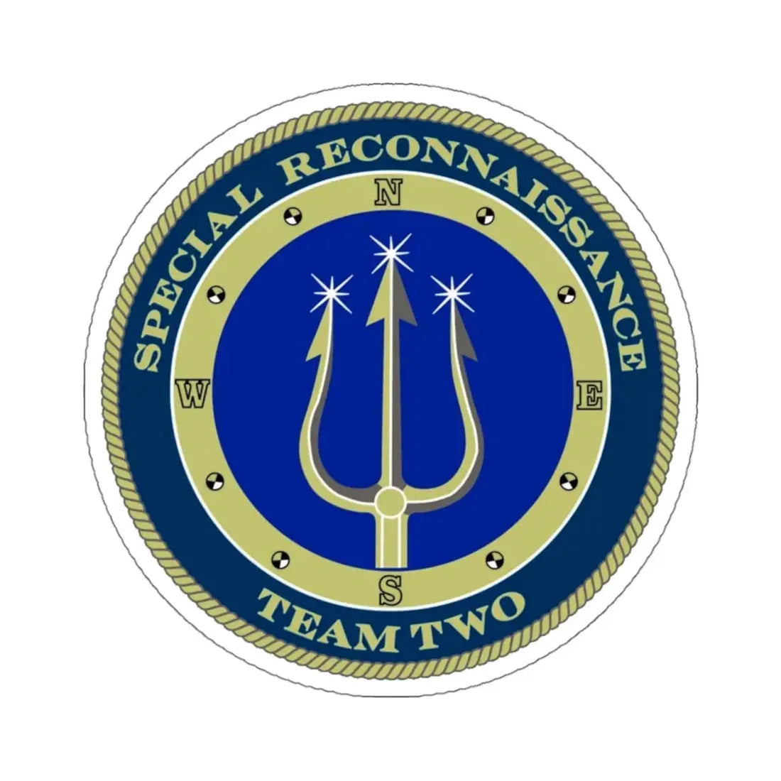 Special Reconnaissance Team Two SRT 2 (U.S. Navy) STICKER Vinyl Kiss-Cut Decal 4 Inch White - The Sticker Space