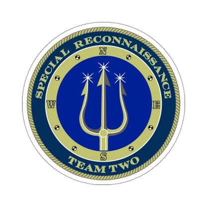 Special Reconnaissance Team Two SRT 2 (U.S. Navy) STICKER Vinyl Kiss-Cut Decal 4 Inch White - The Sticker Space