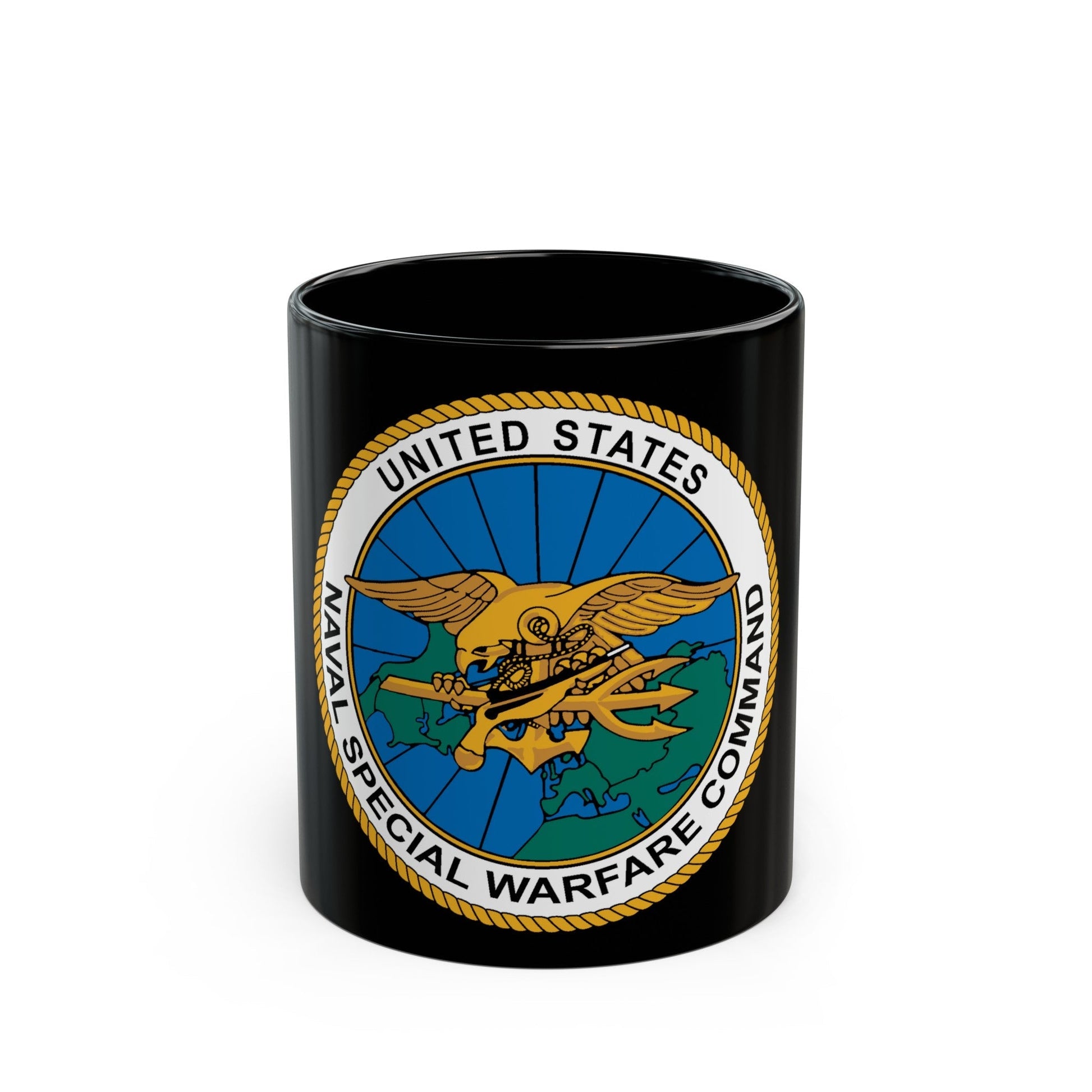 Special Warfare Command (U.S. Navy) Black Coffee Mug-11oz-The Sticker Space