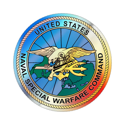 Special Warfare Command (U.S. Navy) Holographic STICKER Die-Cut Vinyl Decal-5 Inch-The Sticker Space