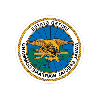 Special Warfare Command (U.S. Navy) REVERSE PRINT Transparent Die-Cut STICKER 2 Inch Die-Cut Transparent - The Sticker Space
