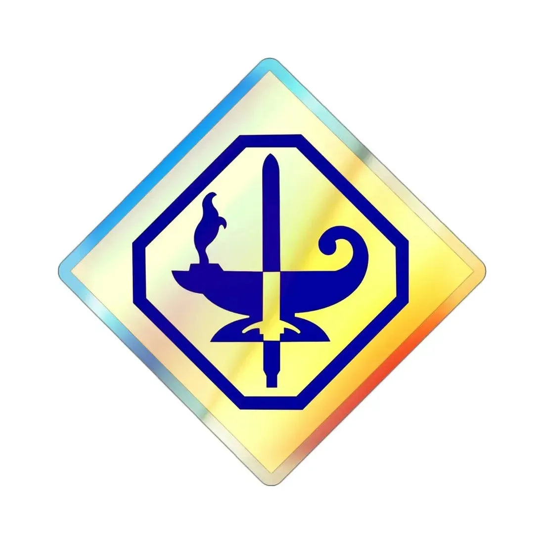 Specialized Training Division Reserve (U.S. Army) Holographic STICKER Die-Cut Vinyl Decal 3 Inch Holographic - The Sticker Space