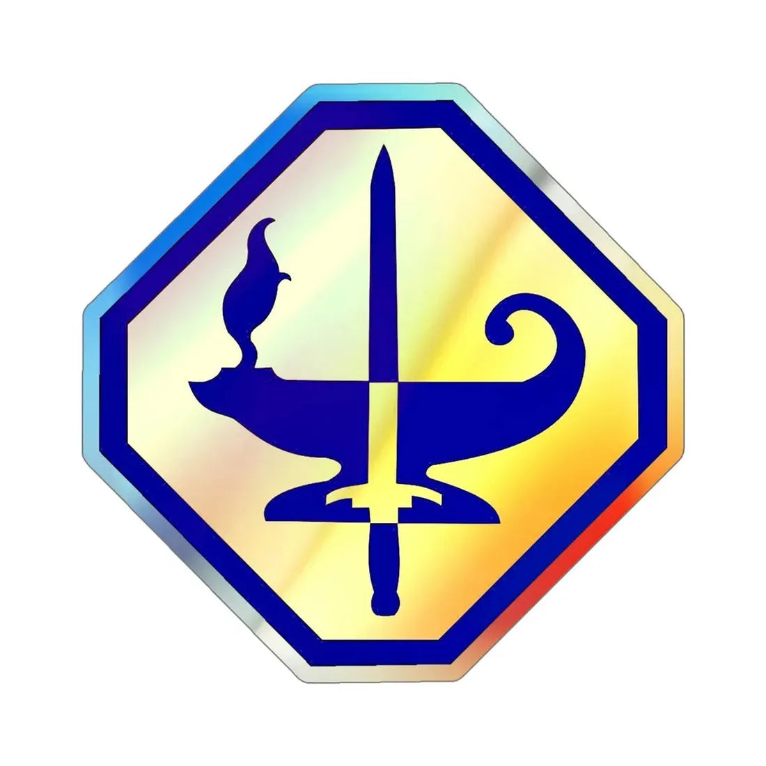 Specialized Training Division (U.S. Army) Holographic STICKER Die-Cut Vinyl Decal 5 Inch Holographic - The Sticker Space