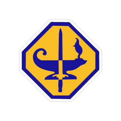 Specialized Training Division (U.S. Army) REVERSE PRINT Transparent Die-Cut STICKER 2 Inch Die-Cut Transparent - The Sticker Space