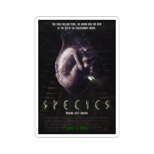 Species 1995 Movie Poster - STICKER Vinyl Kiss-Cut Decal 2 Inch White - The Sticker Space