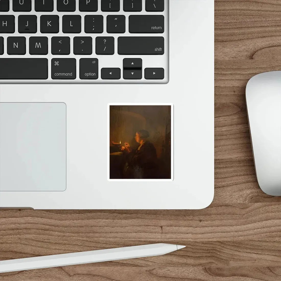 SPECKAERT, Hans - Woman by Candlelight (Artwork) STICKER Vinyl Die-Cut Decal - The Sticker Space