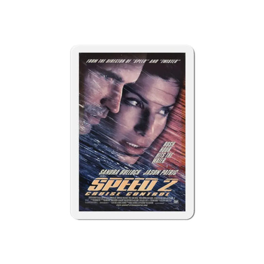 Speed 2 Cruise Control 1997 Movie Poster Refrigerator Magnet 2 Inch - The Sticker Space