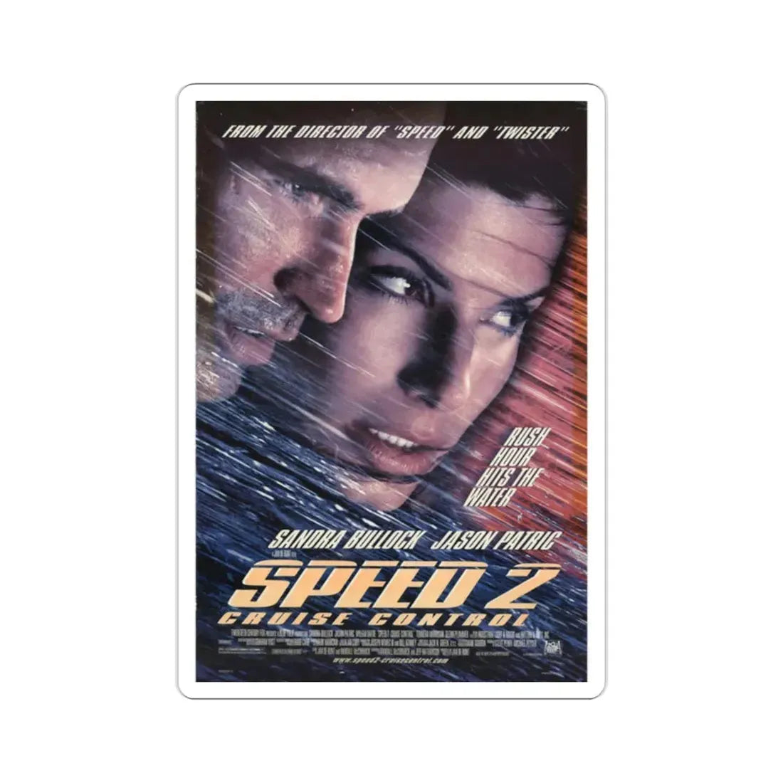Speed 2 Cruise Control 1997 Movie Poster STICKER Vinyl Die-Cut Decal 2 Inch - The Sticker Space