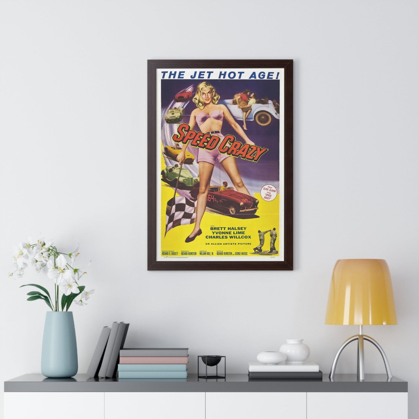 SPEED CRAZY 1959 - Framed Movie Poster-The Sticker Space