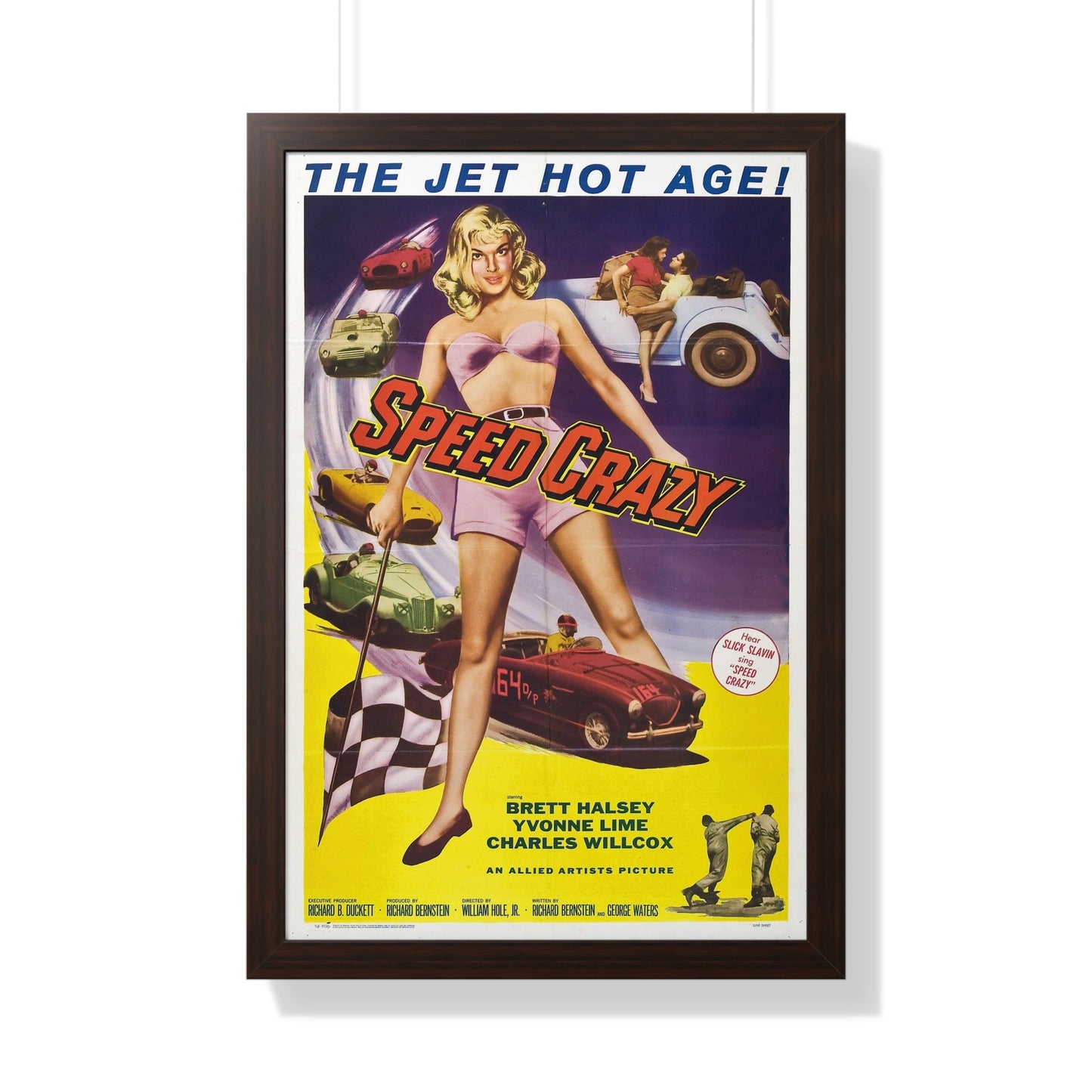 SPEED CRAZY 1959 - Framed Movie Poster-20" x 30"-The Sticker Space