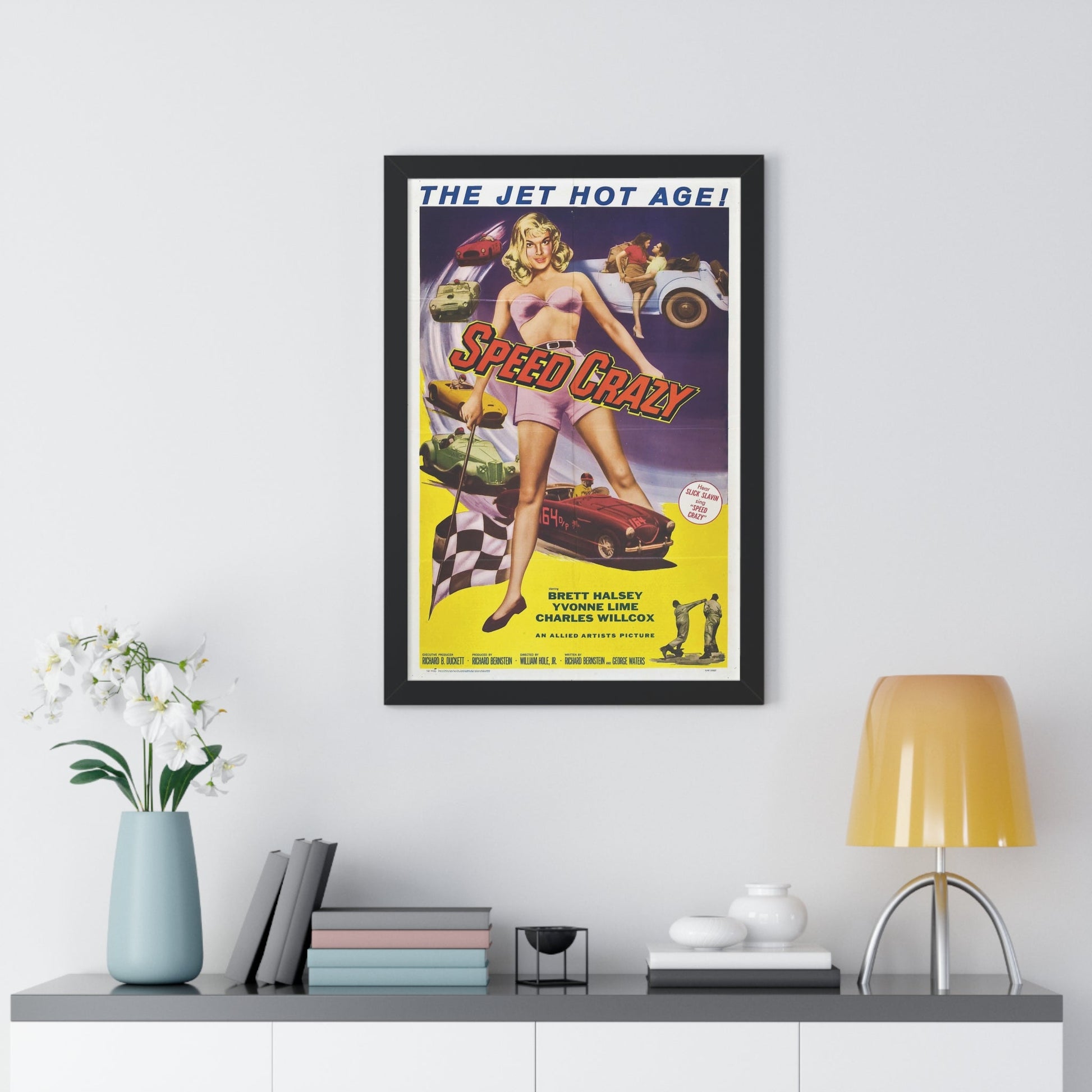 SPEED CRAZY 1959 - Framed Movie Poster-The Sticker Space