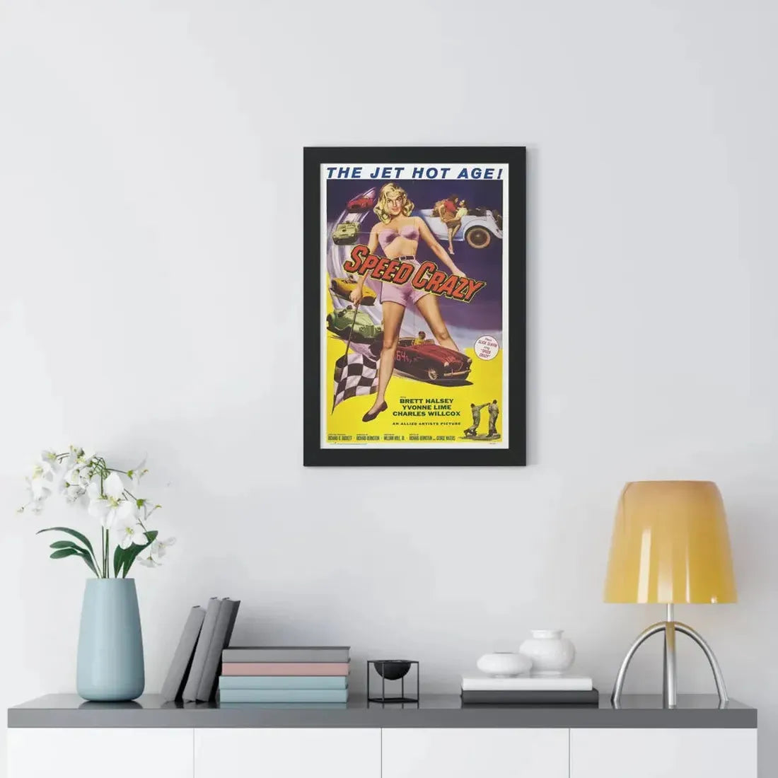 SPEED CRAZY 1959 - Framed Movie Poster - The Sticker Space