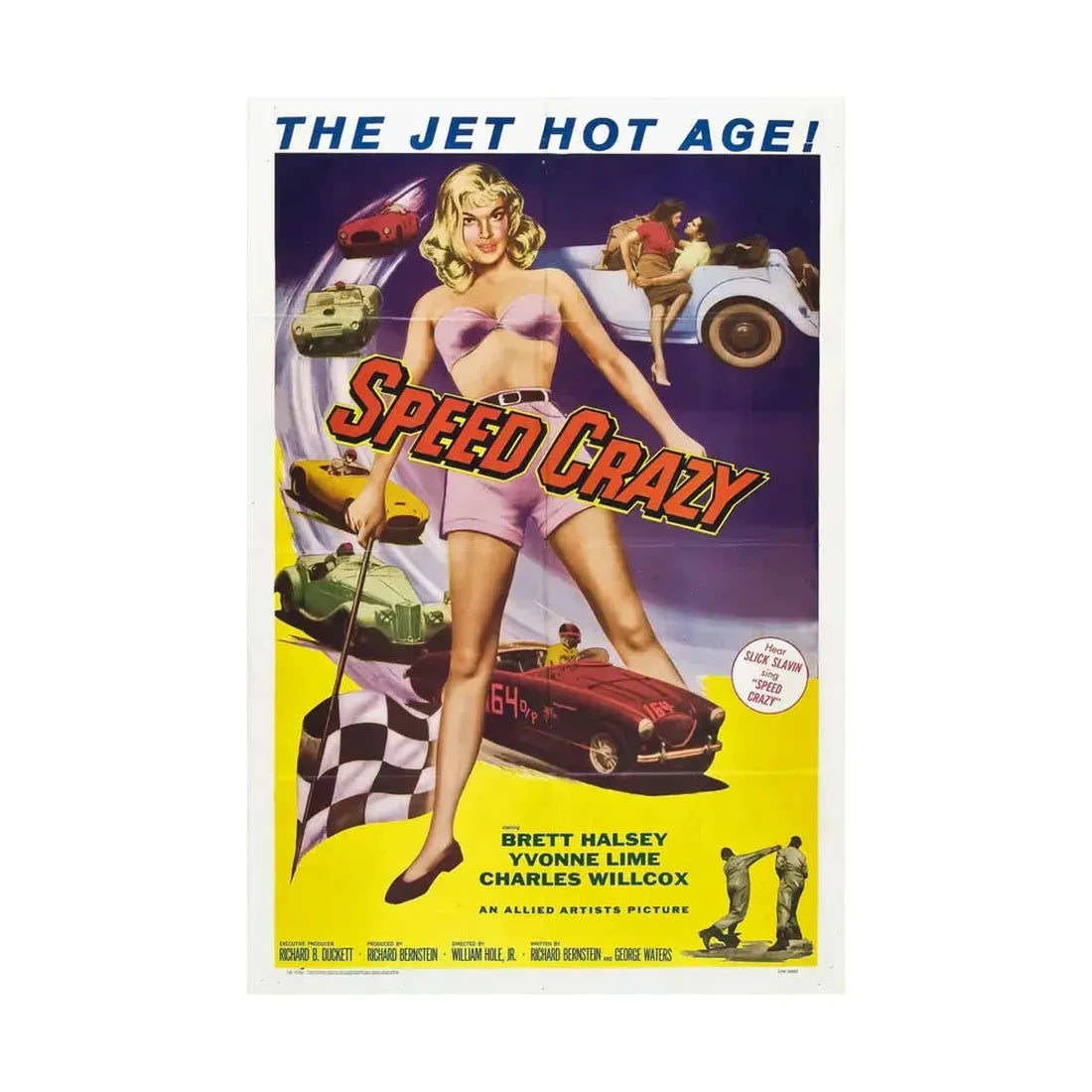 SPEED CRAZY 1959 - Paper Movie Poster - The Sticker Space