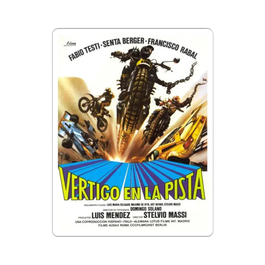 SPEED DRIVER 1980 Movie Poster - STICKER Vinyl Kiss-Cut Decal 2 Inch White - The Sticker Space