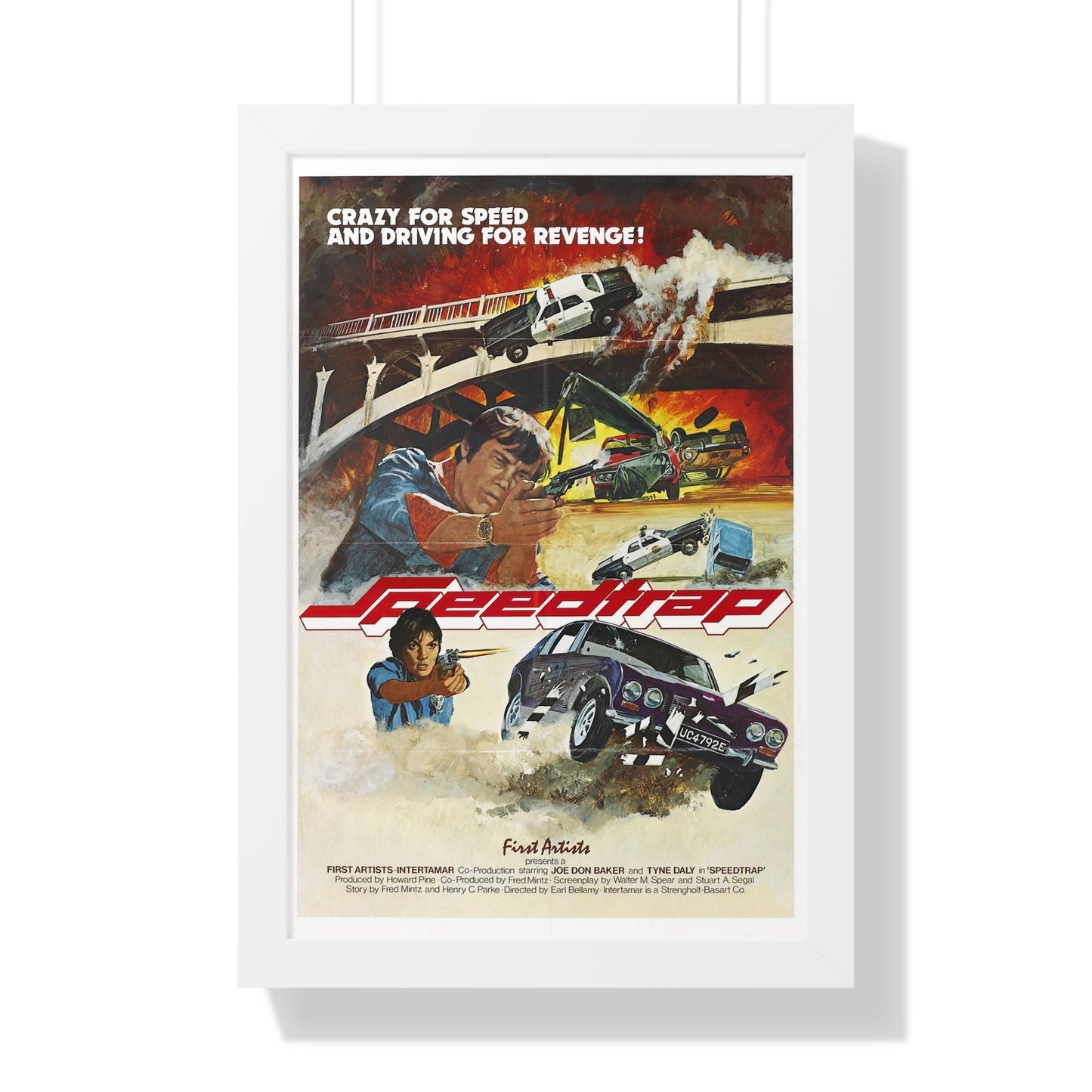 SPEEDTRAP 1977 - Framed Movie Poster-16″ x 24″-The Sticker Space