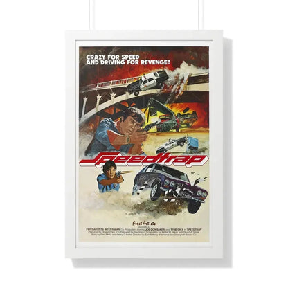 SPEEDTRAP 1977 - Framed Movie Poster 20" x 30" White - The Sticker Space
