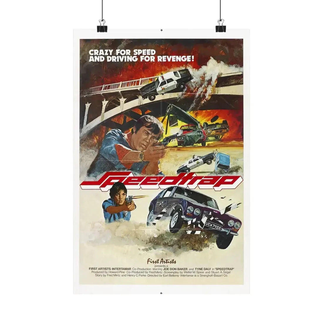 SPEEDTRAP 1977 - Paper Movie Poster 12″ x 18″ Matte - The Sticker Space