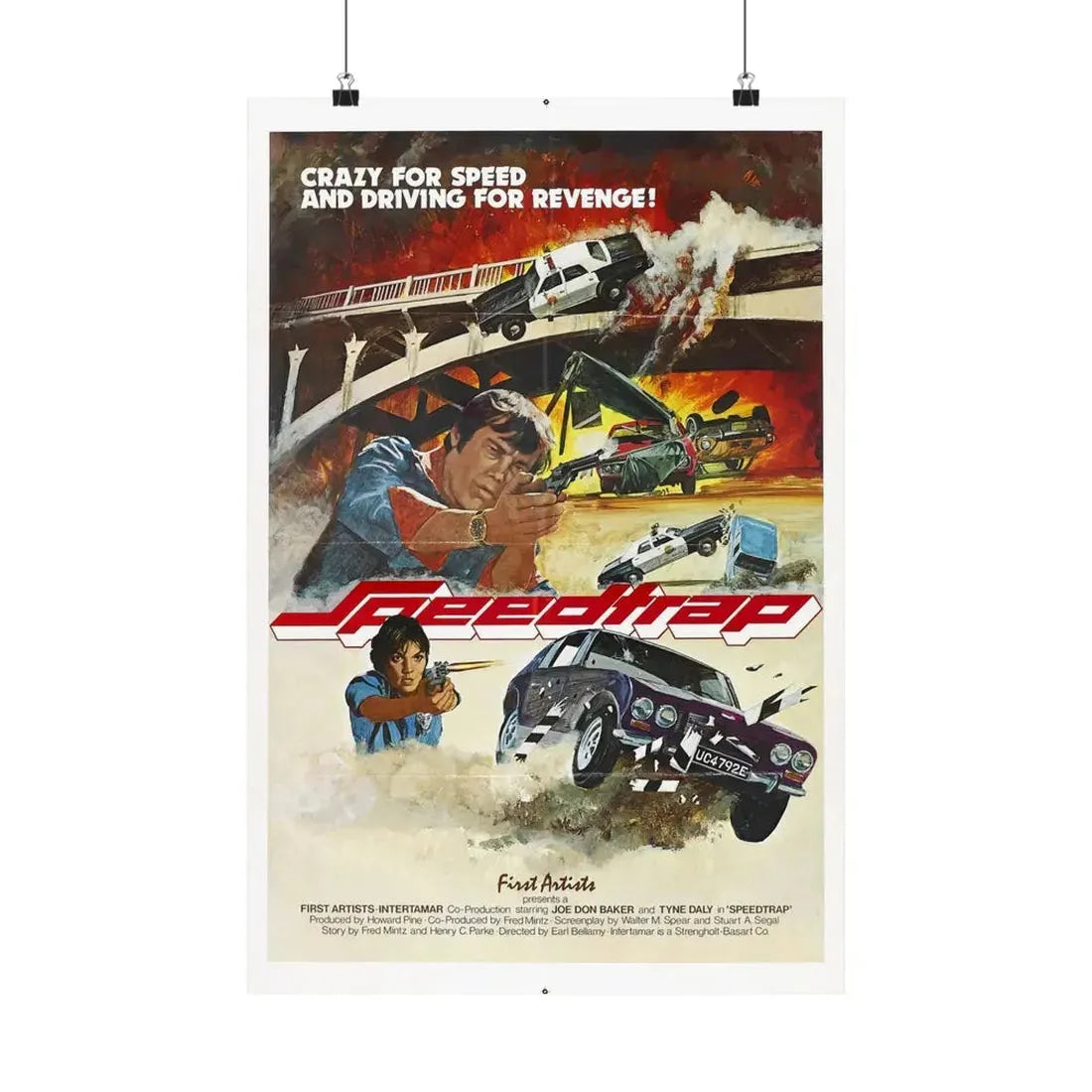 SPEEDTRAP 1977 - Paper Movie Poster 16″ x 24″ Matte - The Sticker Space