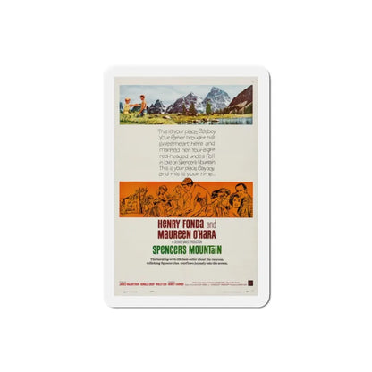 Spencer's Mountain 1963 Movie Poster Refrigerator Magnet 2 Inch - The Sticker Space