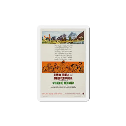 Spencer's Mountain 1963 Movie Poster Refrigerator Magnet 4 Inch - The Sticker Space