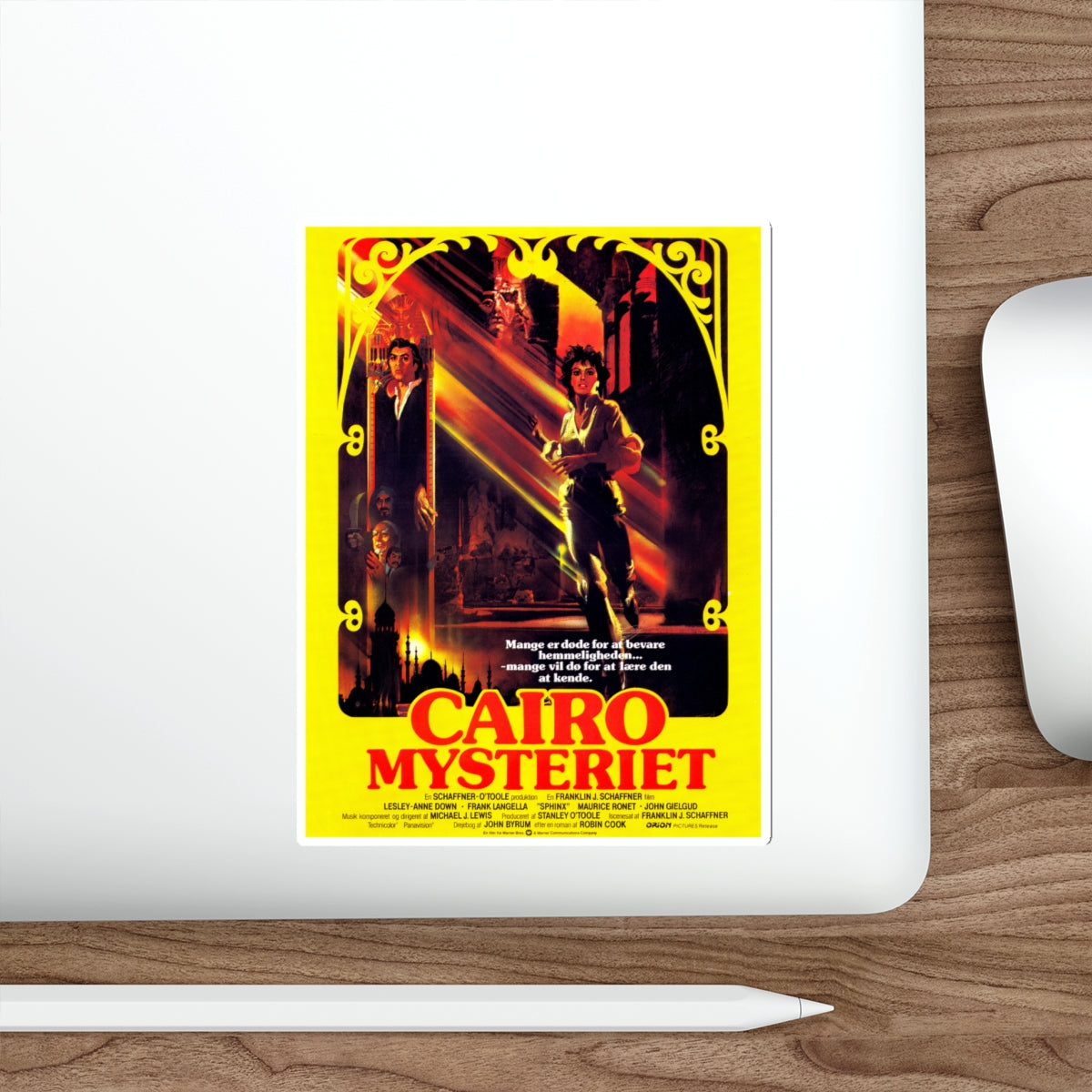 SPHINX (DANISH) 1981 Movie Poster STICKER Vinyl Die-Cut Decal-The Sticker Space