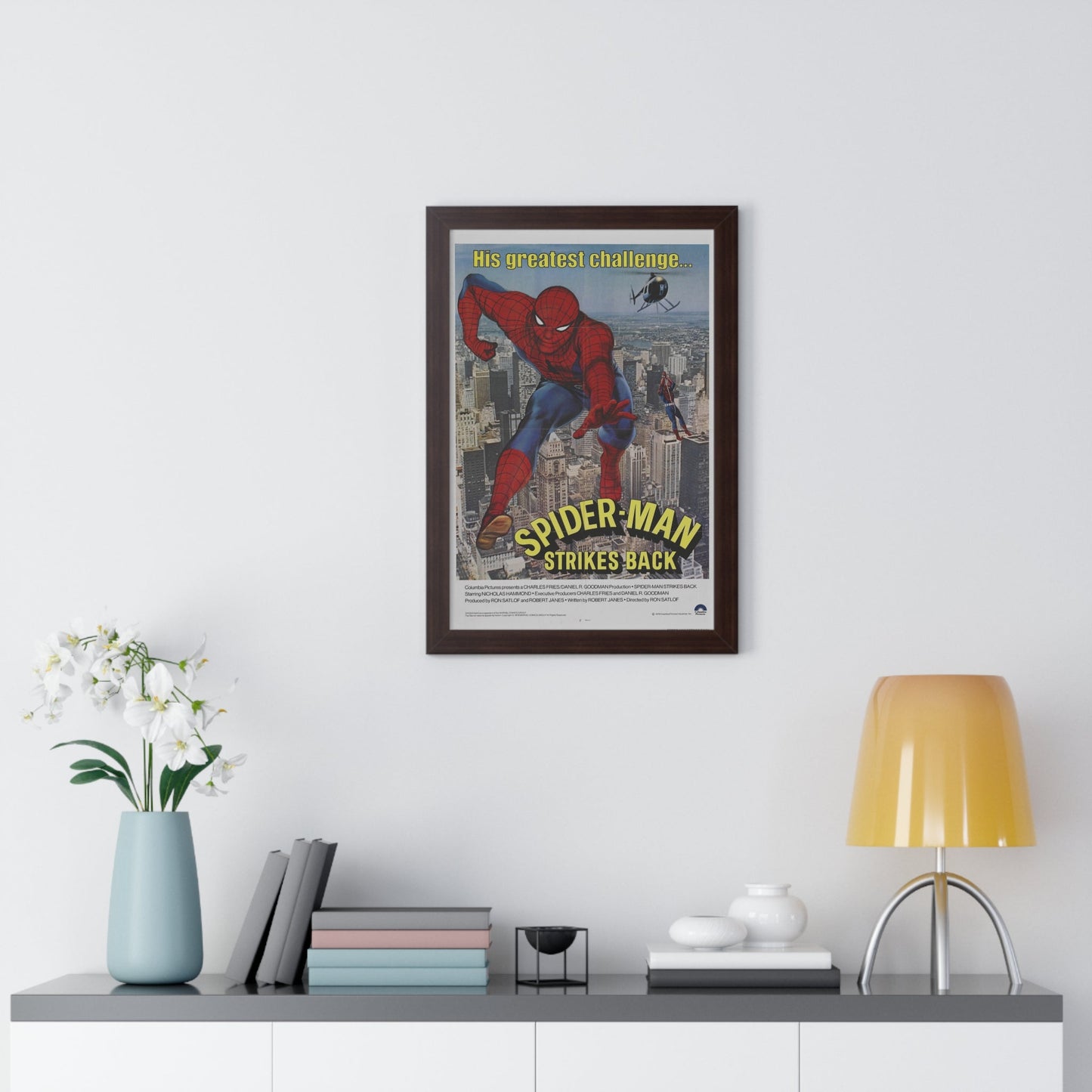 SPIDER-MAN STRIKES BACK 1976 - Framed Movie Poster-The Sticker Space