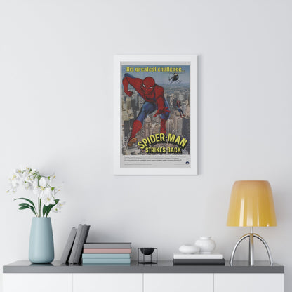 SPIDER-MAN STRIKES BACK 1976 - Framed Movie Poster-The Sticker Space