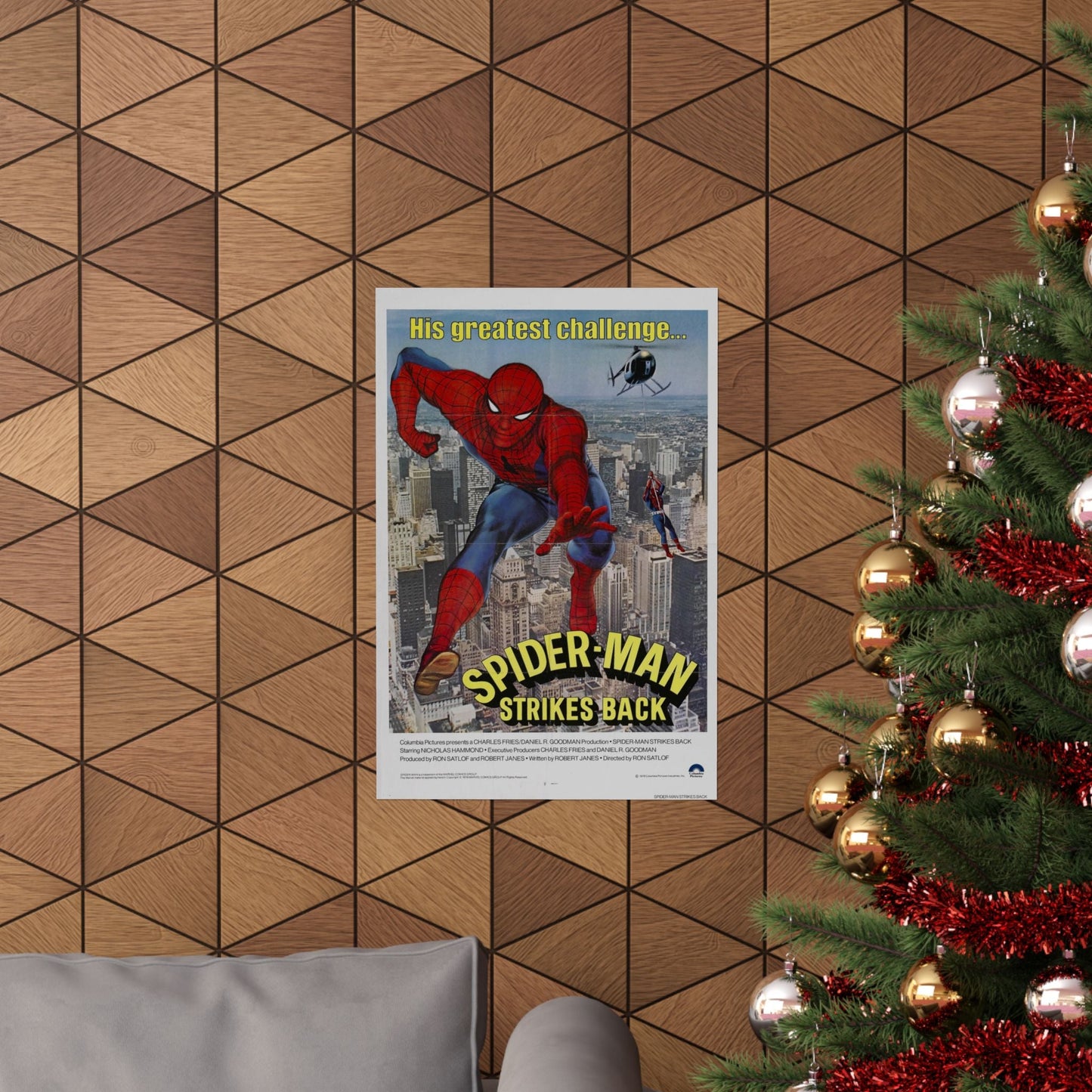 SPIDER-MAN STRIKES BACK 1976 - Paper Movie Poster-The Sticker Space