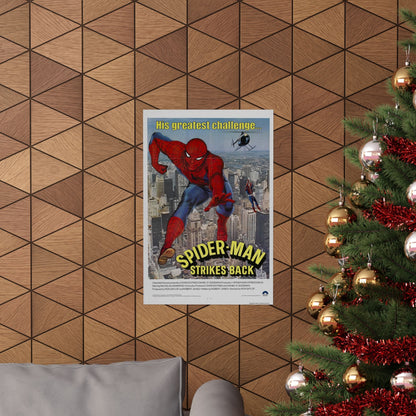 SPIDER-MAN STRIKES BACK 1976 - Paper Movie Poster-The Sticker Space