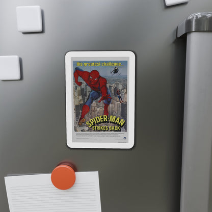 Spider Man Strikes Back 1978 Movie Poster Die-Cut Magnet-The Sticker Space