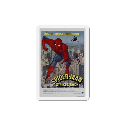 Spider Man Strikes Back 1978 Movie Poster Die-Cut Magnet-4 Inch-The Sticker Space