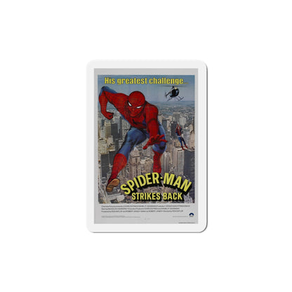 Spider Man Strikes Back 1978 Movie Poster Die-Cut Magnet-6 Inch-The Sticker Space