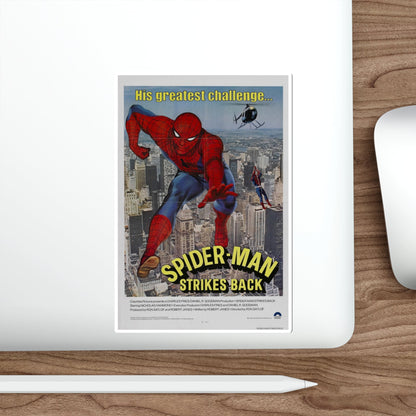 Spider Man Strikes Back 1978 Movie Poster STICKER Vinyl Die-Cut Decal-The Sticker Space