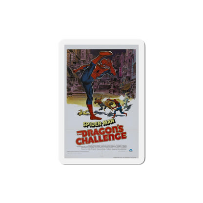 Spider Man The Dragon's Challenge 1979 Movie Poster Die-Cut Magnet-3 Inch-The Sticker Space